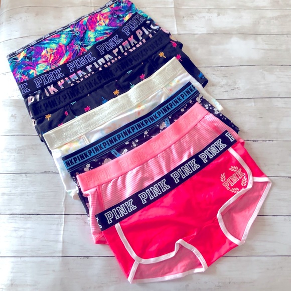 PINK Victoria's Secret Other - Victoria’s Secret PINK Lot of 7 Boyshort Panties